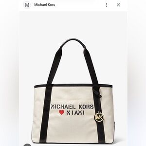 NWT Spec. Edition M.K. The Michael Large Canvas Miami Tote Bag